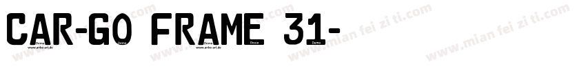 Car-Go Frame 31字体转换